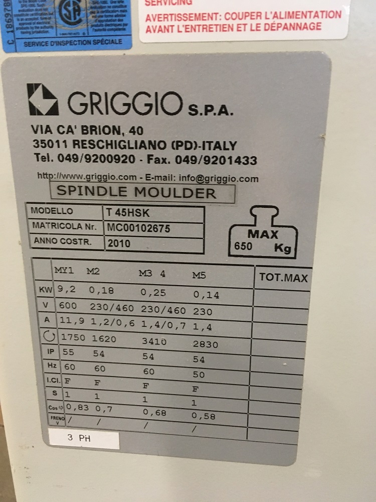 Shaper Griggio cnc T45 HSK – Image 3
