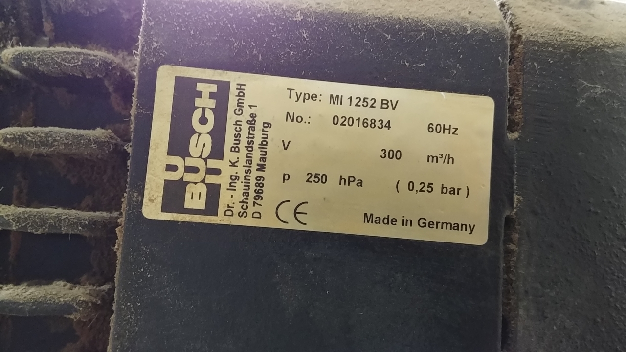 Pompe vacuum Busch 300 m3/h. – Image 3