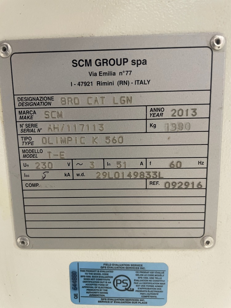 Plaqueuse de chant SCM modèle K560 TE année 2013 – Image 9