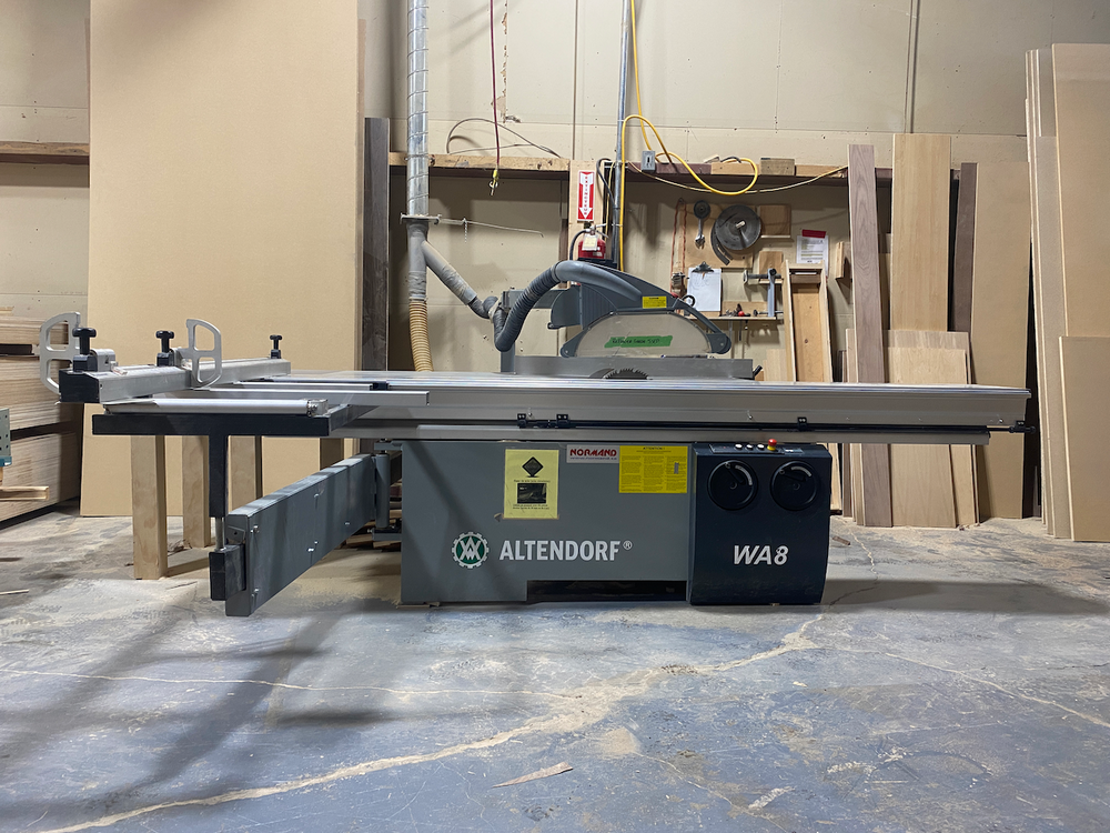 Scie a panneaux Altendorf WA8 table de 10 pieds, 2010