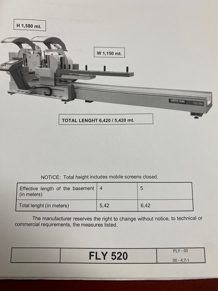 Scie à onglets numerique CNC double Mepal Fly 250 lame de 20 pouces. 2014 – Image 8