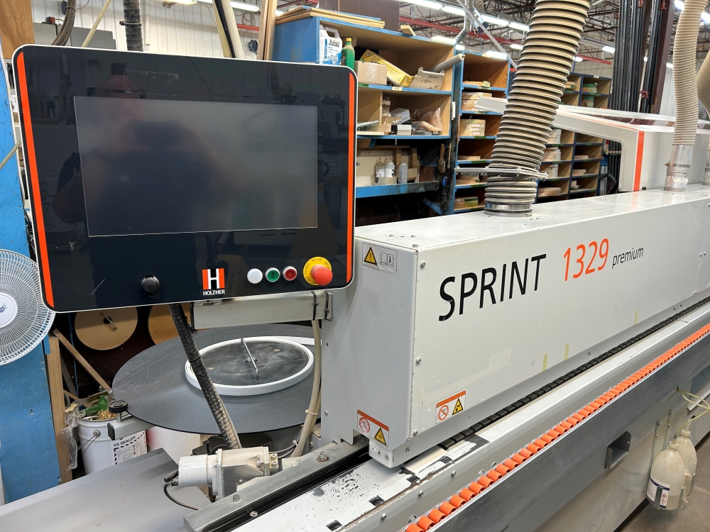Plaqueuse de chants Holzher Sprint 1329 Premium Pre-milling avec convoyeur