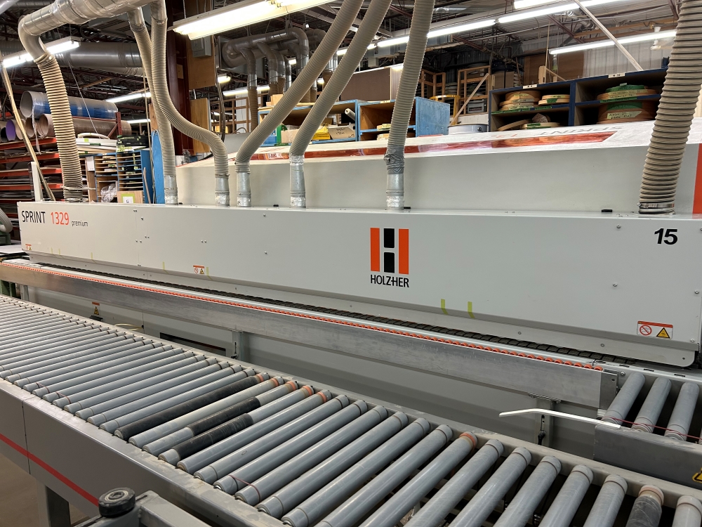 Plaqueuse de chants Holzher Sprint 1329 Premium Pre-milling avec convoyeur – Image 3
