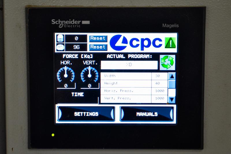 Presse à caisson semi automatique SCM CPC Action PT2500 2015 – Image 11