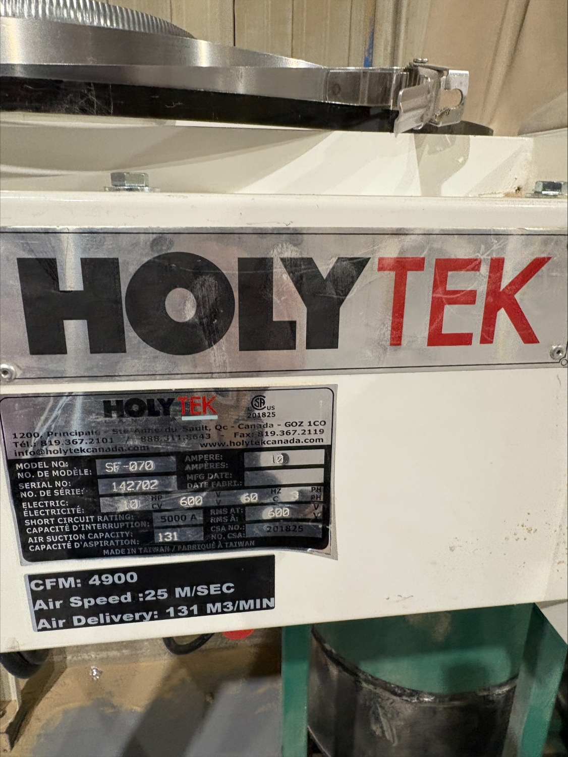 Dépoussiéreur Holytek SF-070 10 HP – Image 3