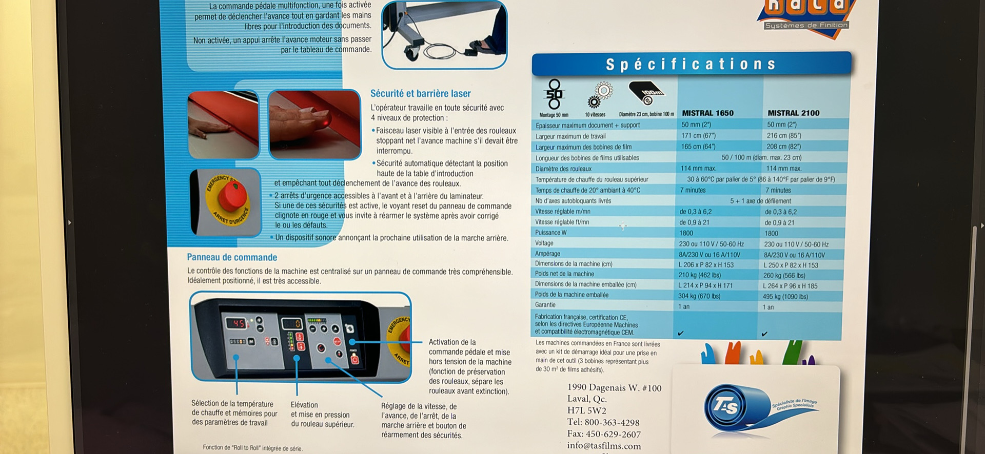 Laminoir MISTRAL 1650 – Image 4