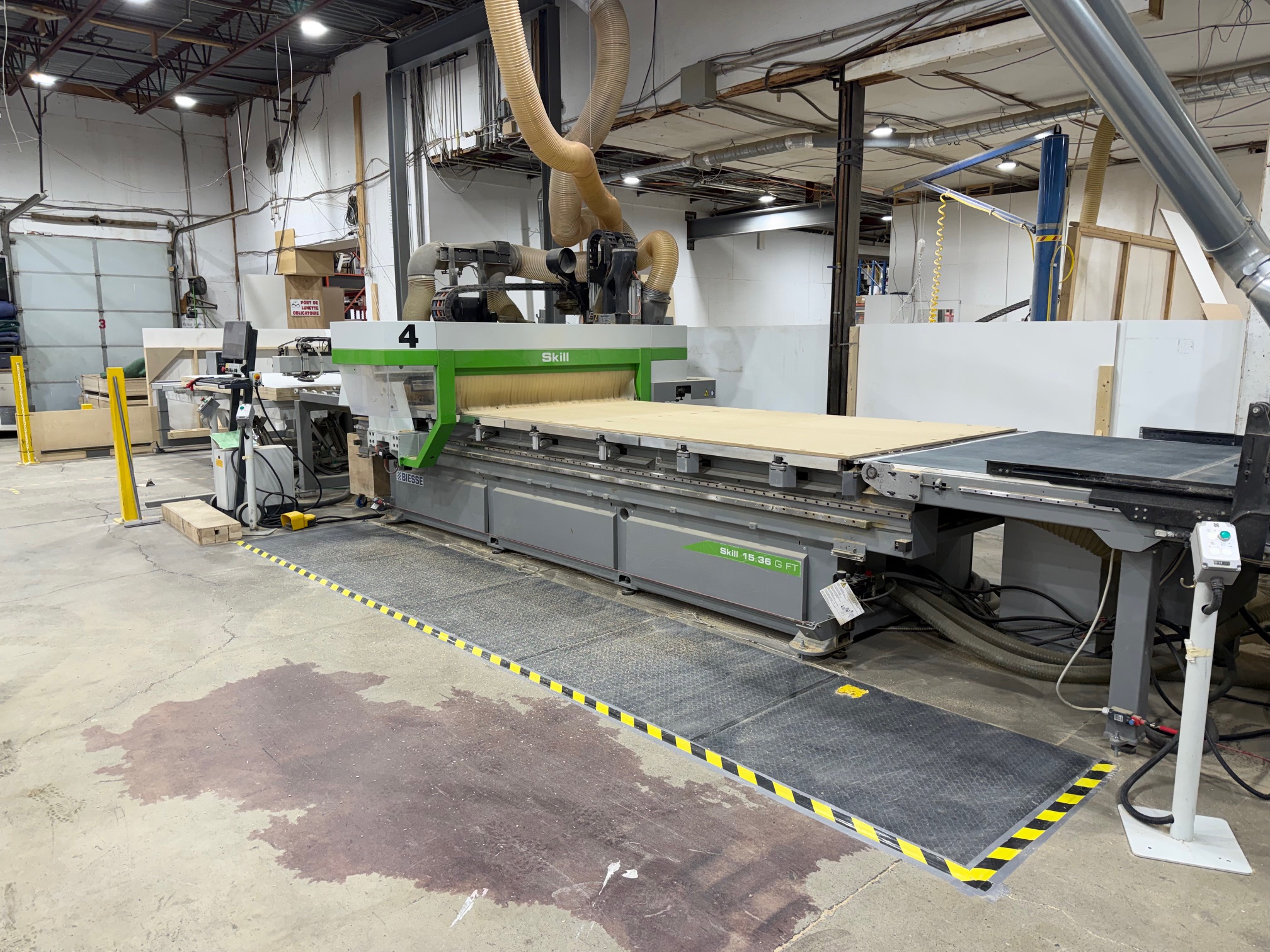 CNC Biesse skill G FT 1536 avec chargement et dechargement et imprimante codebare