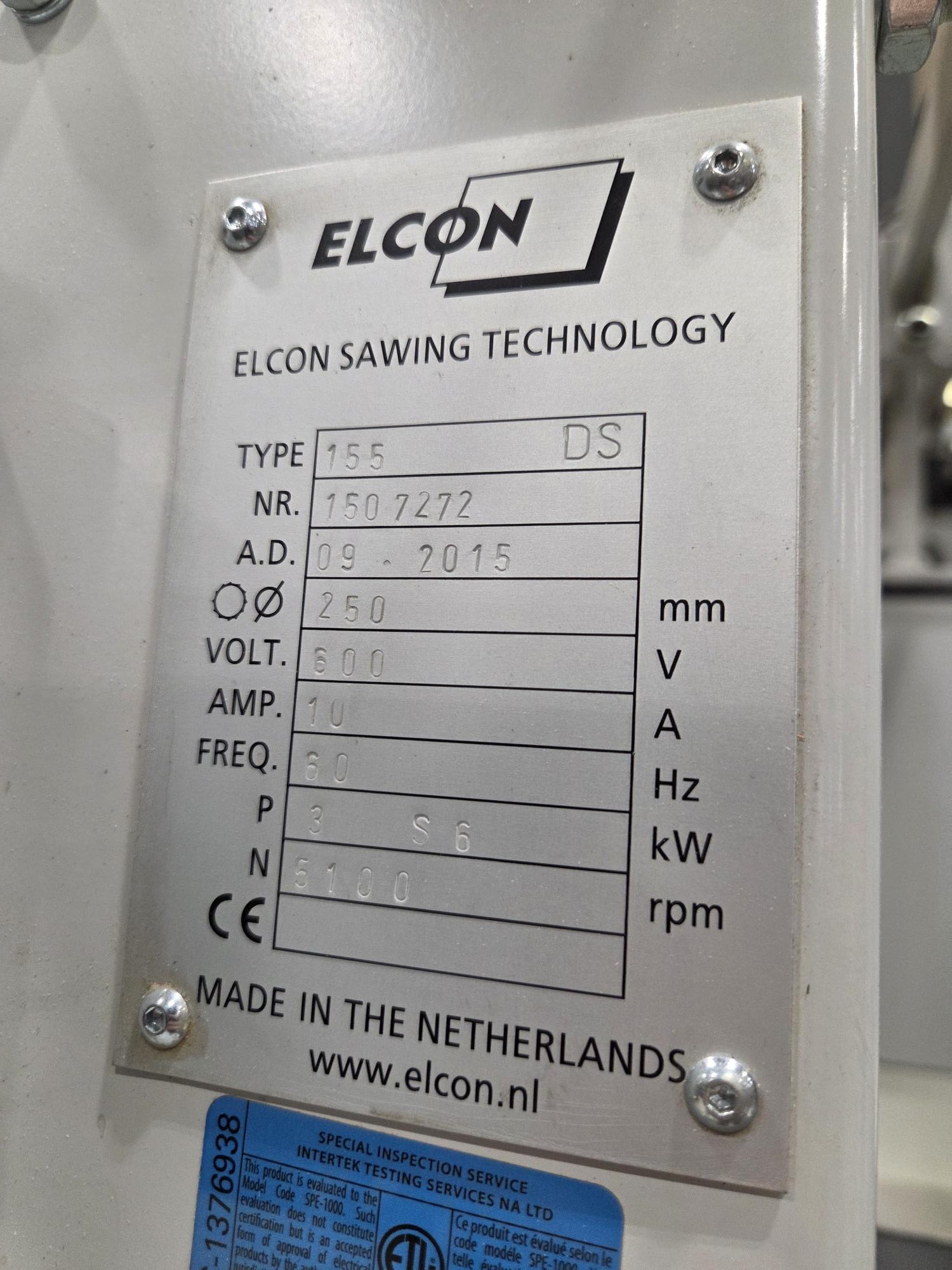 Scie a panneau verticale Elcon 155 DS – Image 5