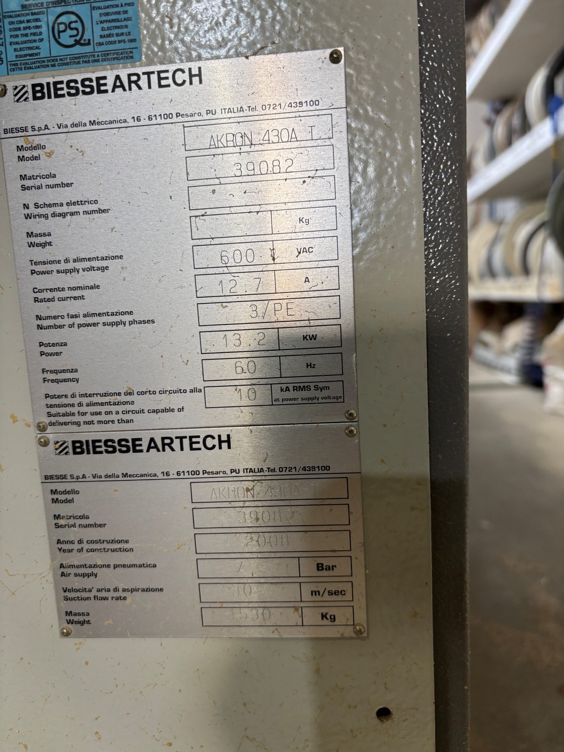 Plaqueuse de chants Biesse Artech Akron 430 – Image 6