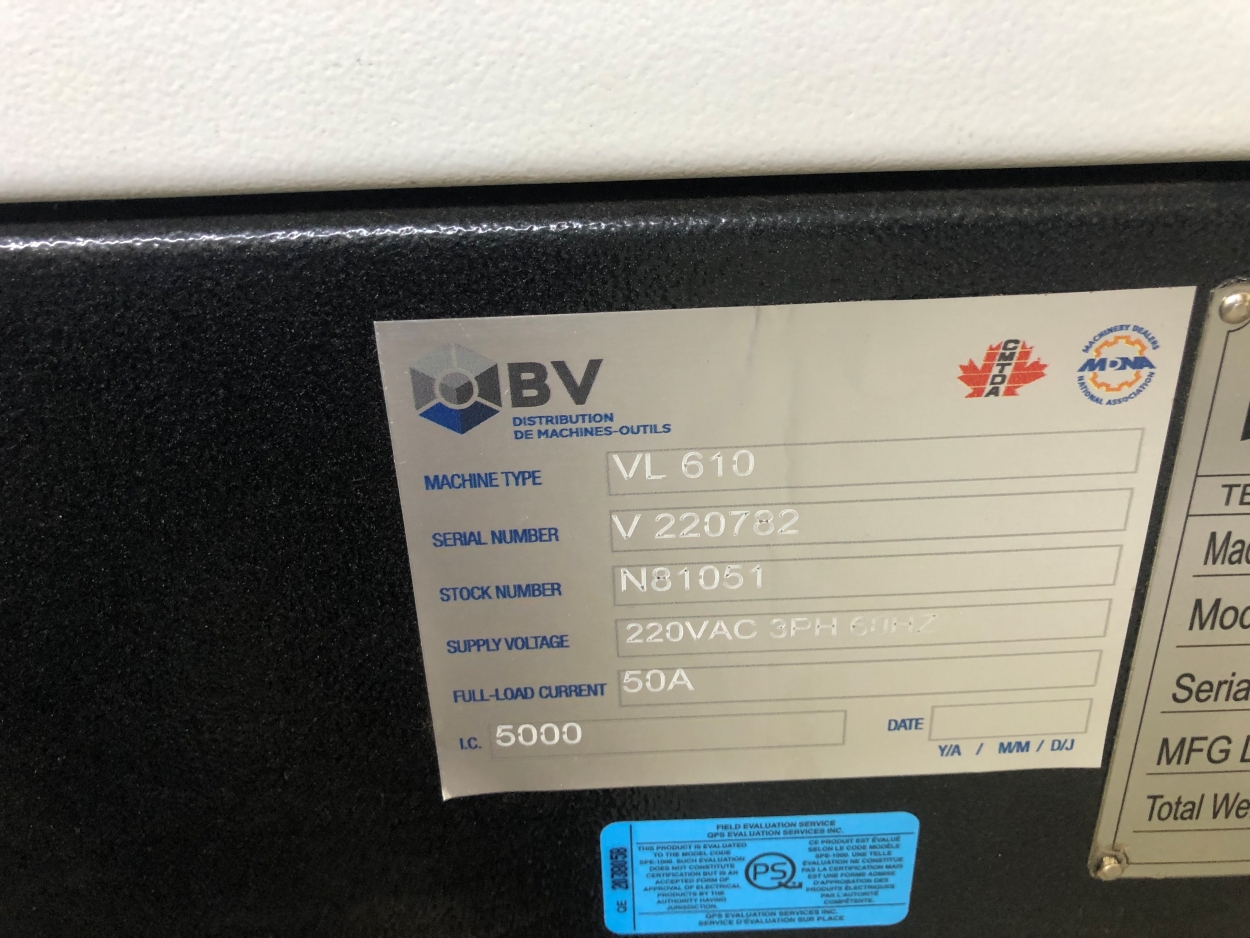 Centre d'usinage Cnc MANFORD VL-610 – Image 5